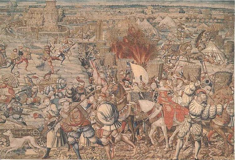 The Battle of Pavia tapestry,, Bernard van orley